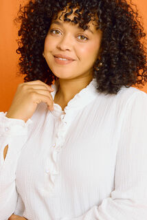 Blouse en gaze de coton femme