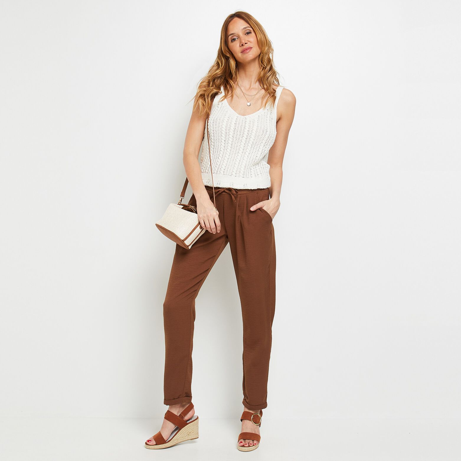 Pantalon fluide femme 