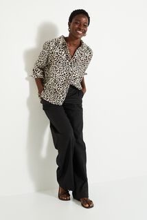 Chemise imprimé léopard femme