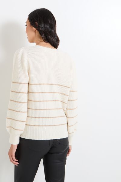 Pull rayé femme