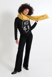 T-shirt col U femme