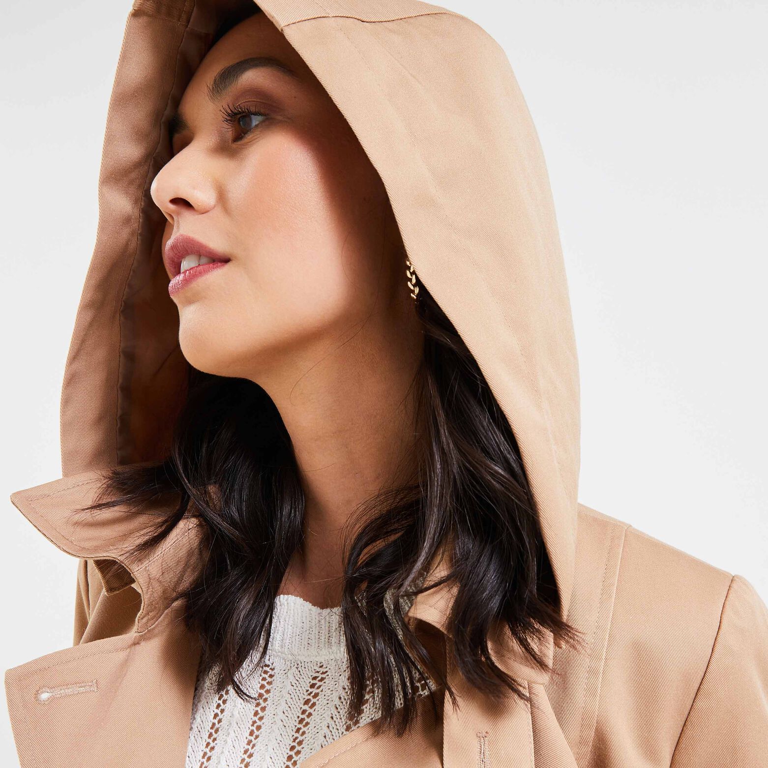 Trench long femme