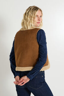 Veste sans manches réversible femme