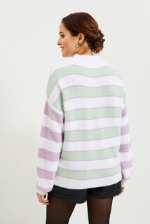 Pull col montant femme