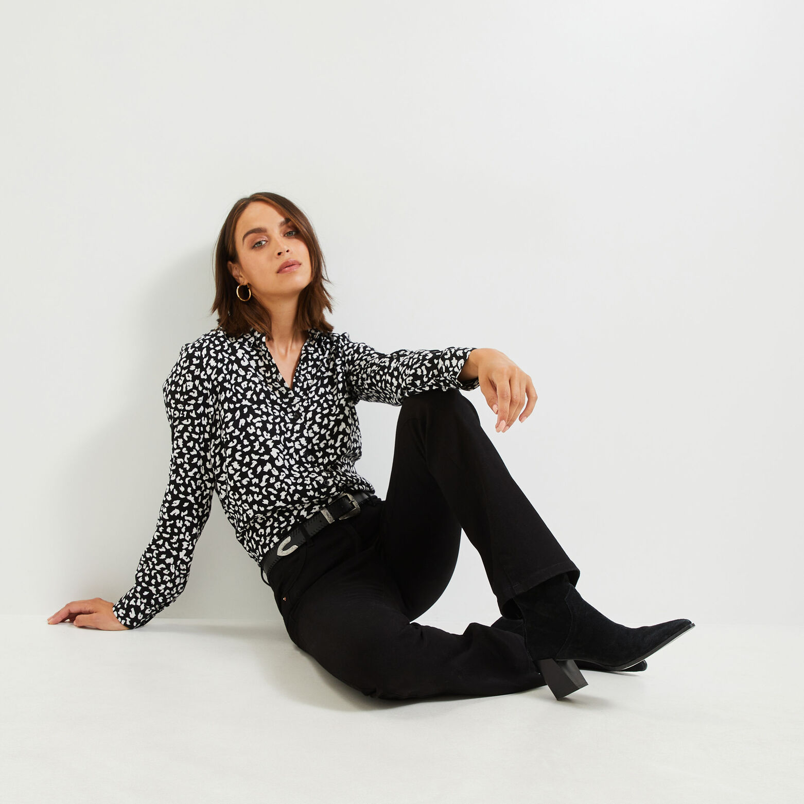 Chemise imprimée femme
