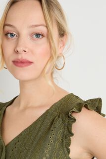 Débardeur col V femme