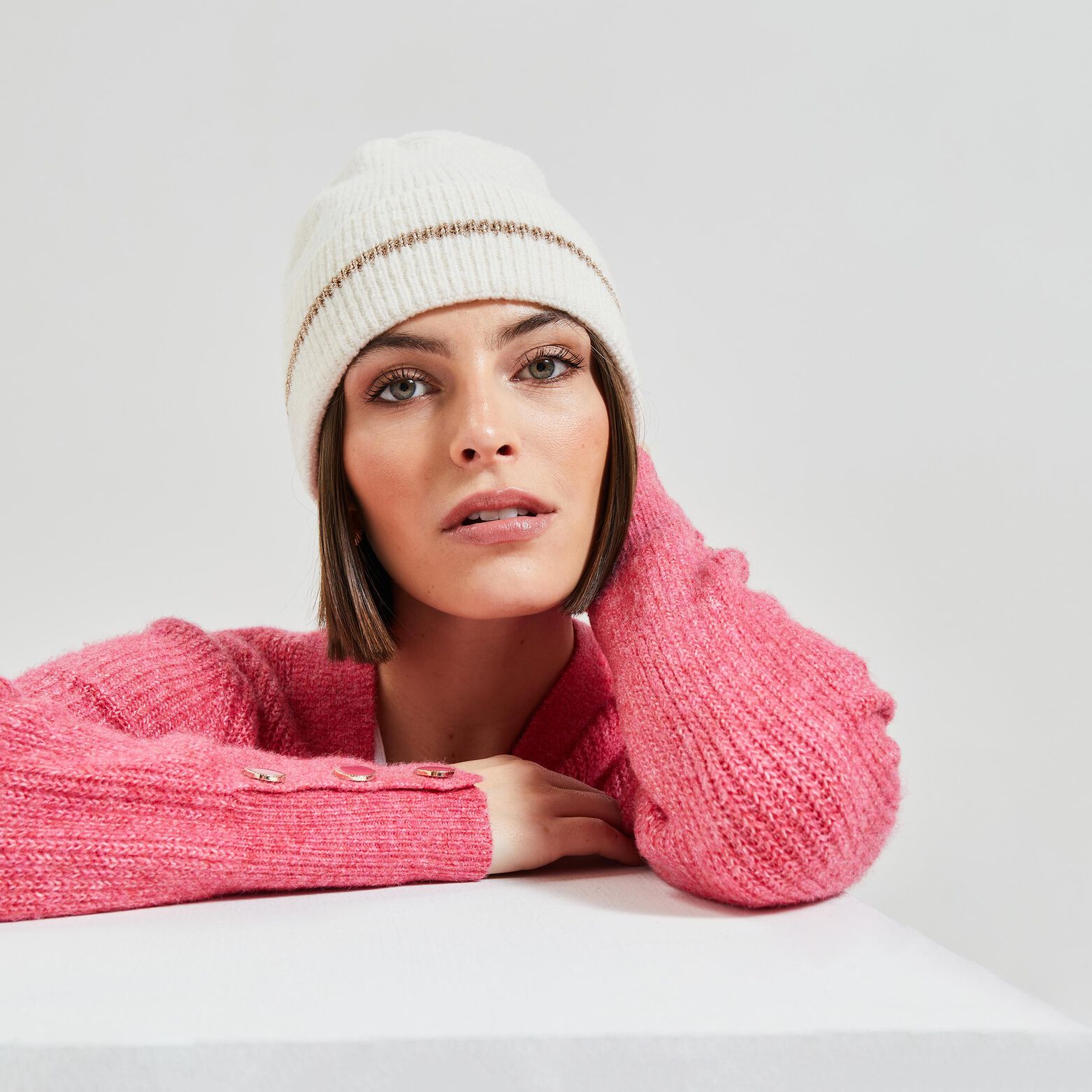 Bonnet tricot femme