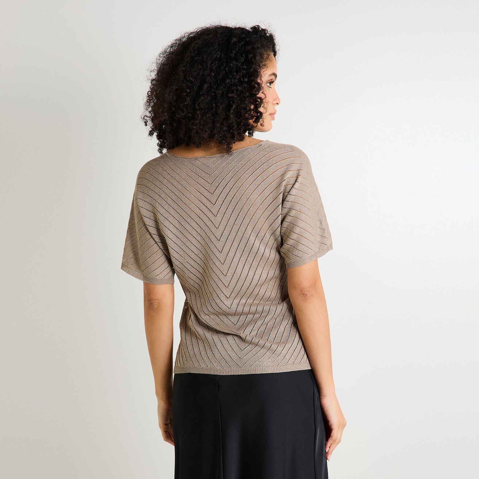 Pull manches courtes femme