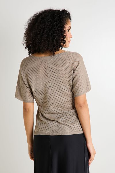 Pull manches courtes femme