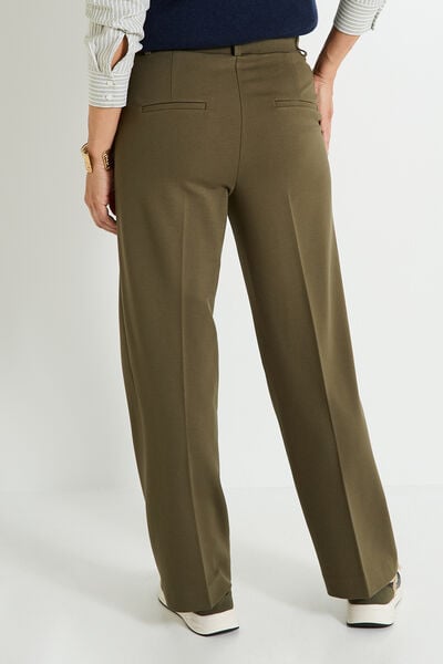 Pantalon large en maille femme
