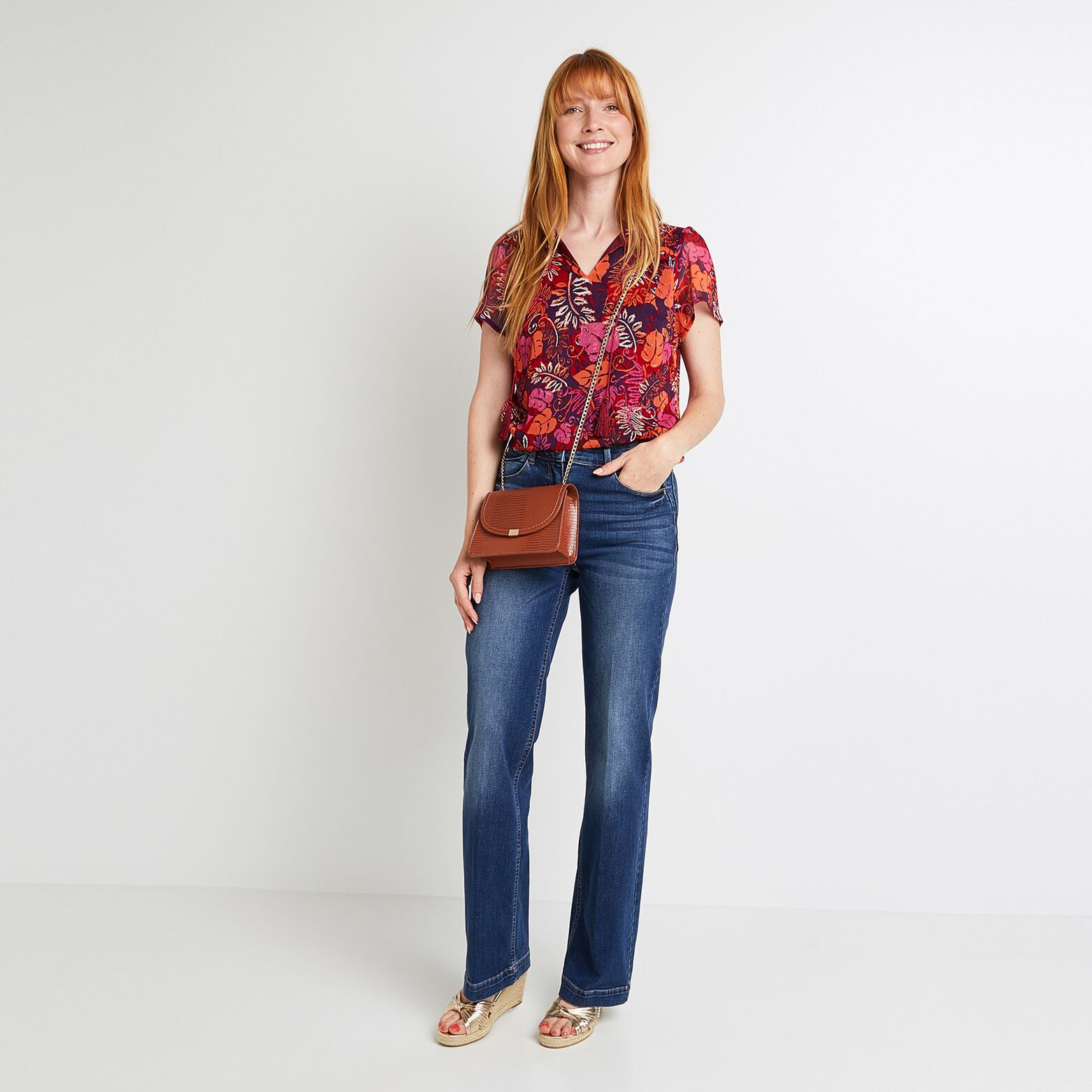 Blouse manches courtes femme