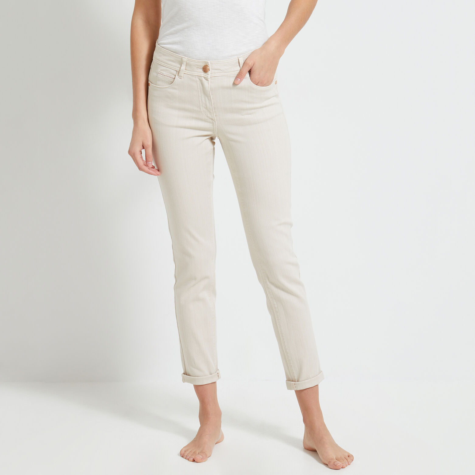 Jean raccourci CANCUN femme