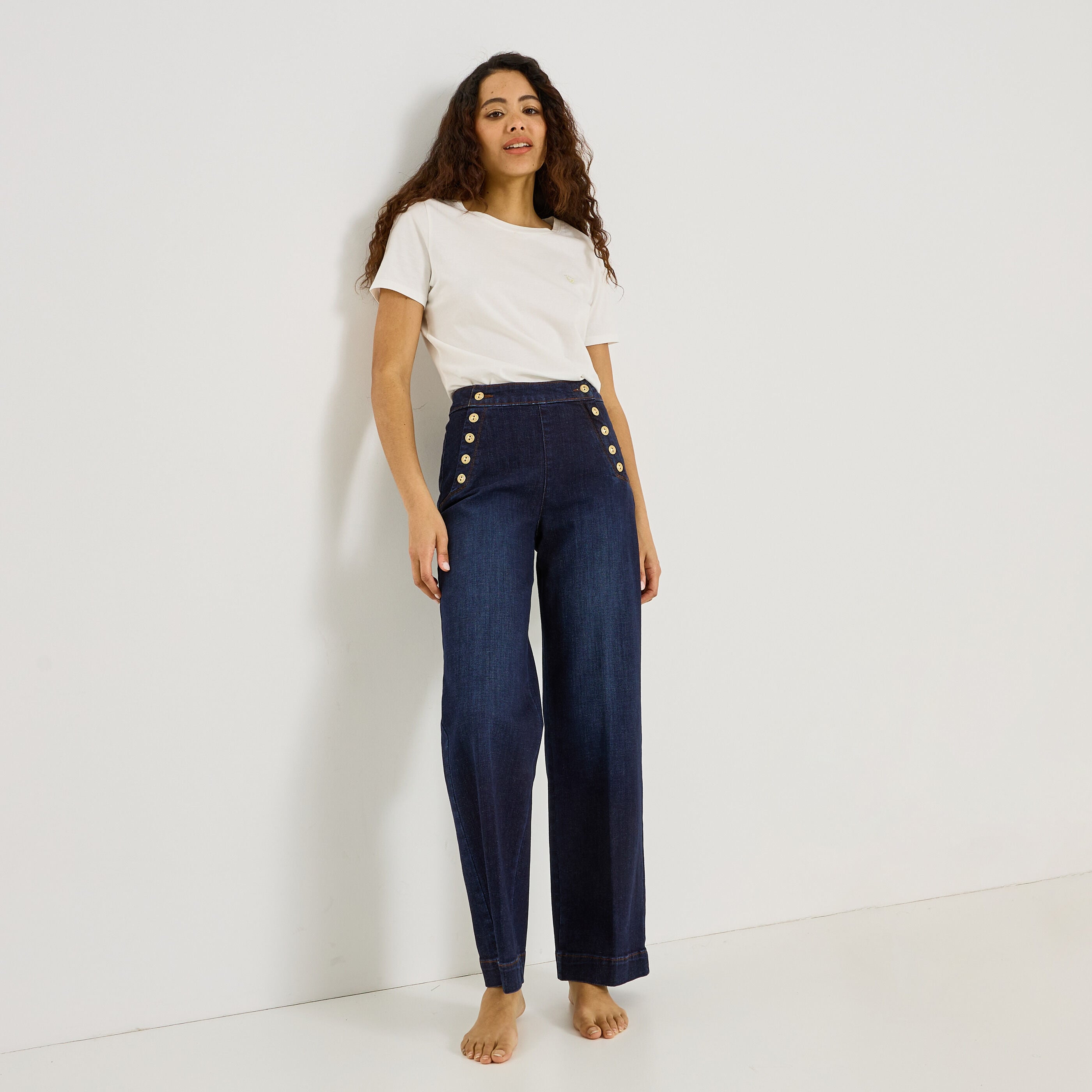 Jean flare pont TPOMPON TALL F02 femme