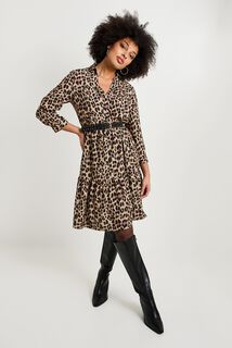 Robe imprimé léopard femme