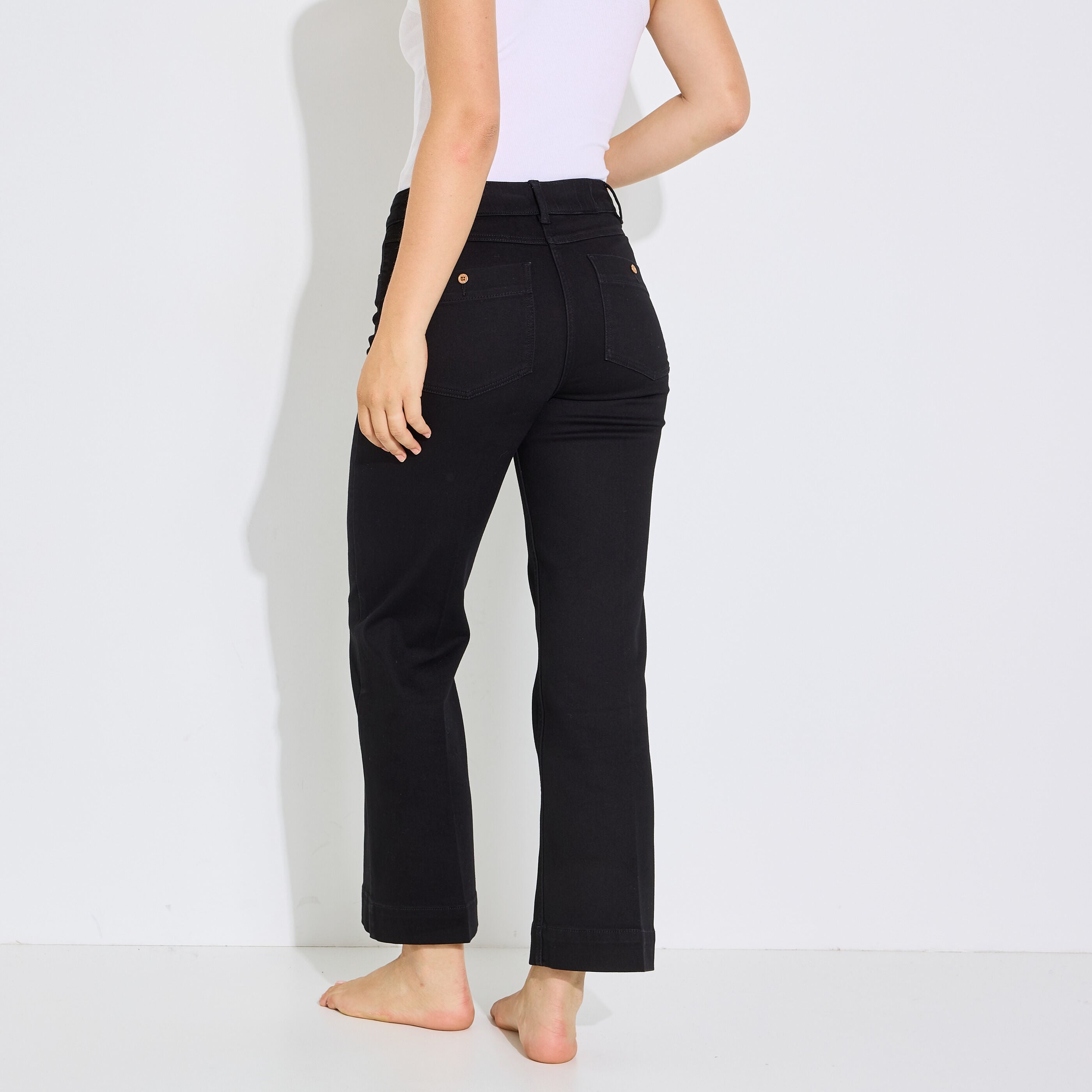 Jean flare raccourci KANSAS RF02 femme