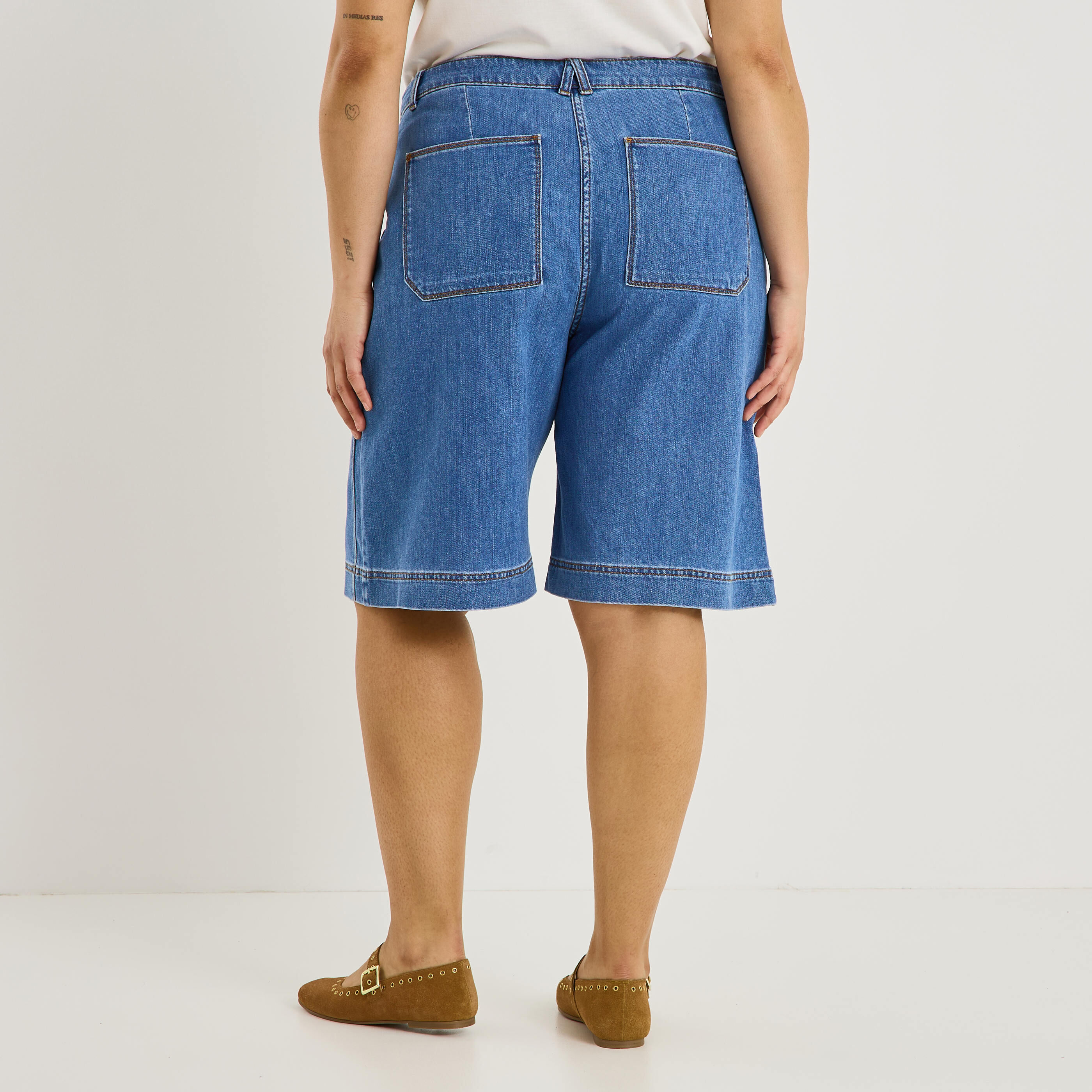 Bermuda en jean femme