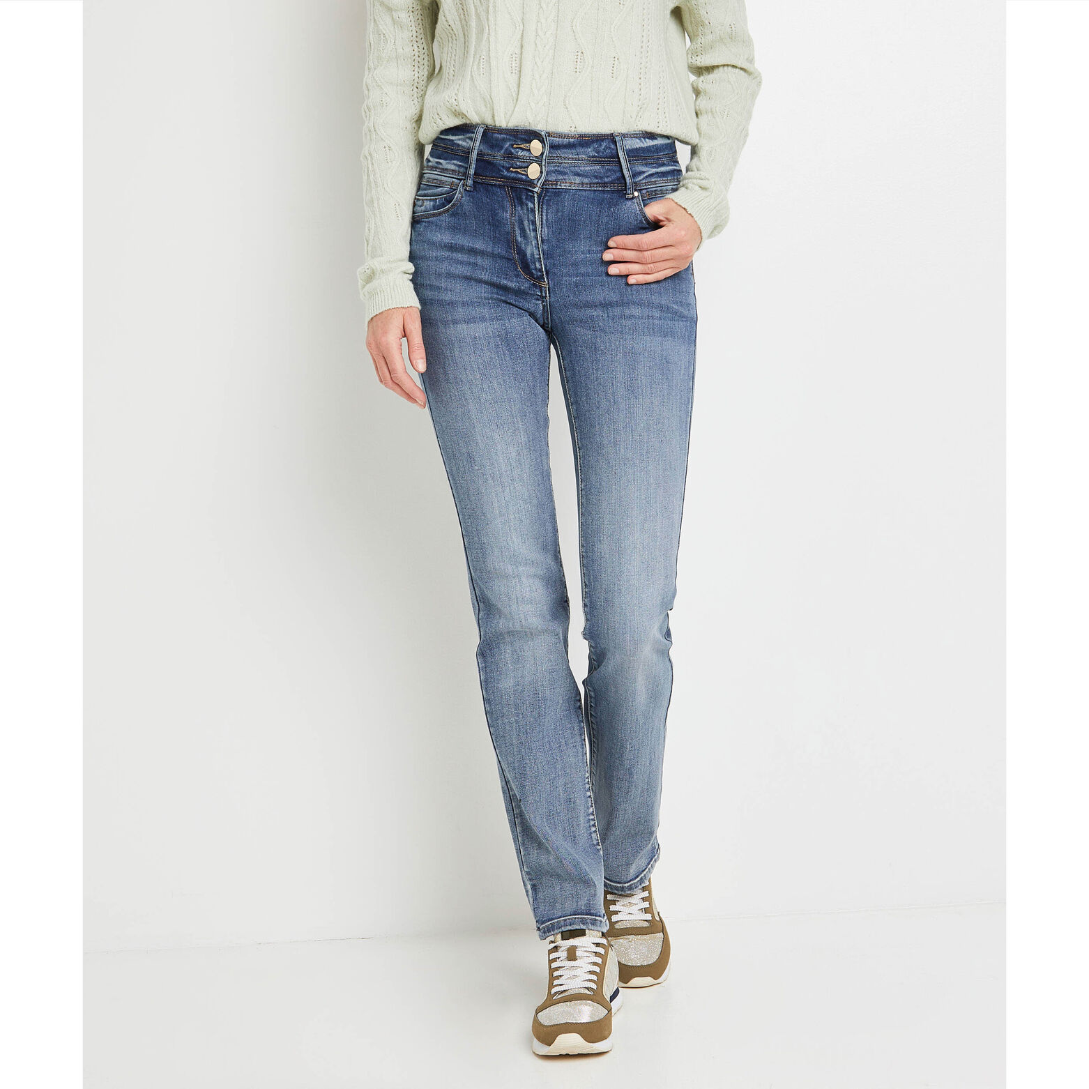 Jean droit taille haute ROME femme