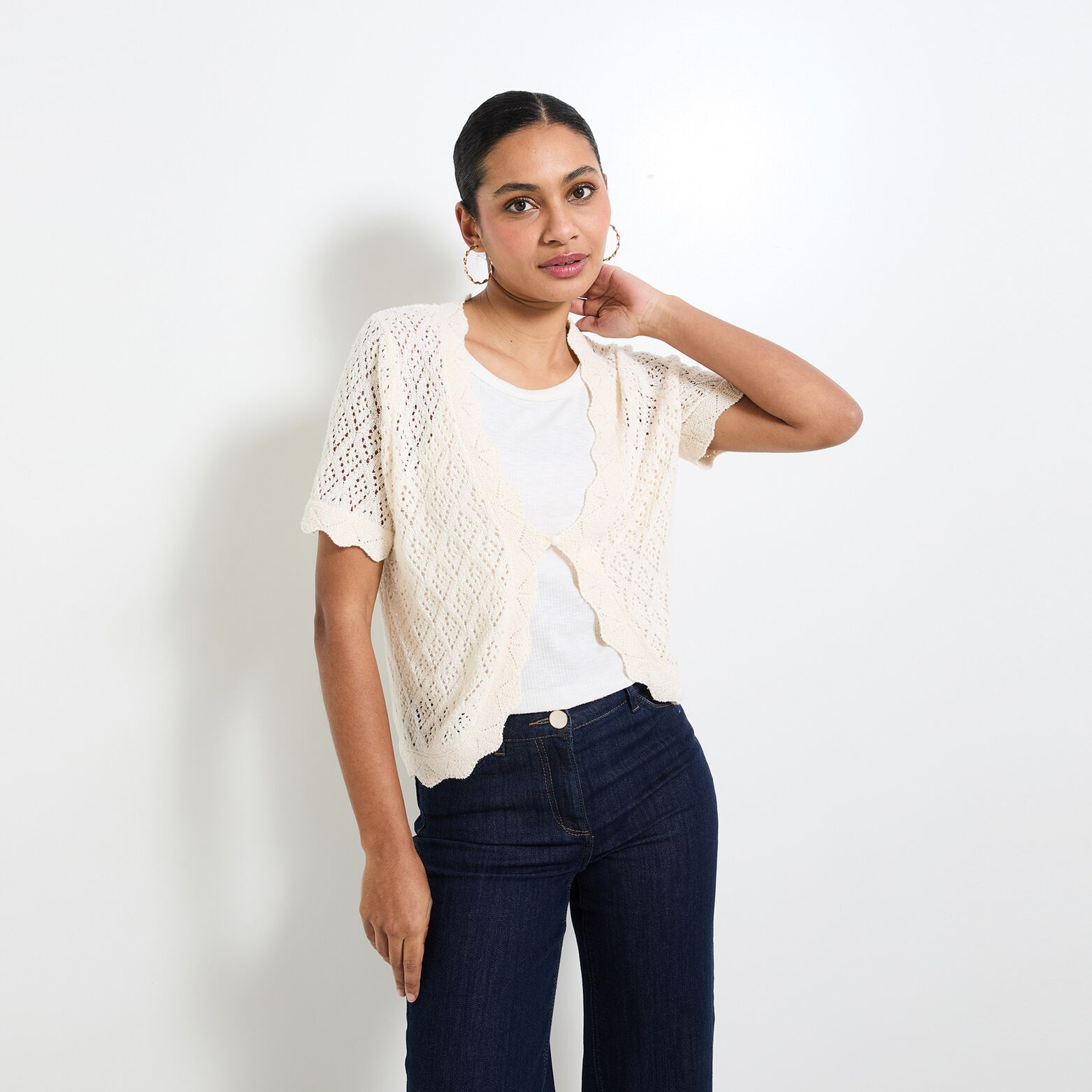 Gilet manches courtes femme