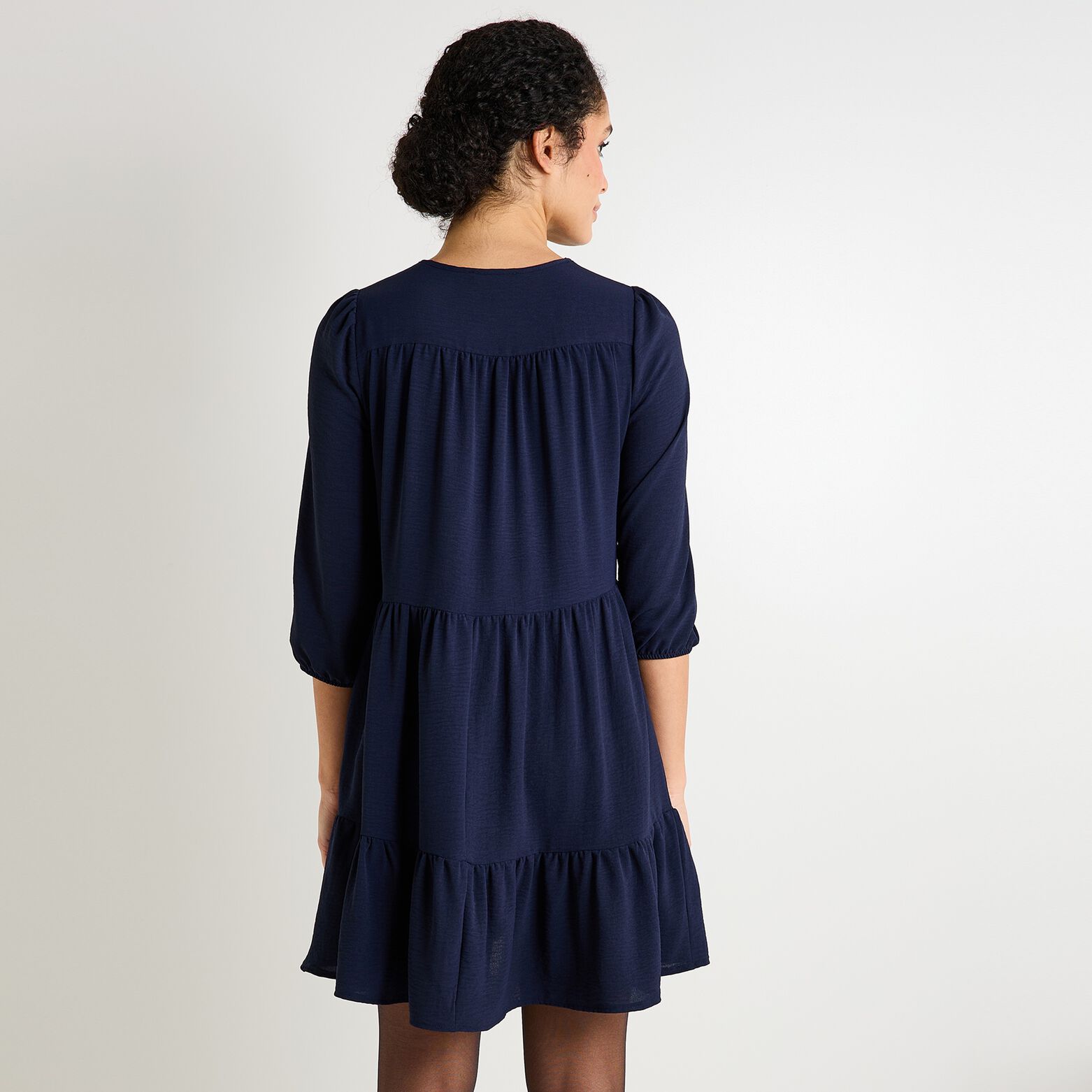 Robe col rond femme