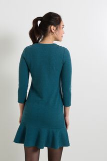 Robe pull col rond femme