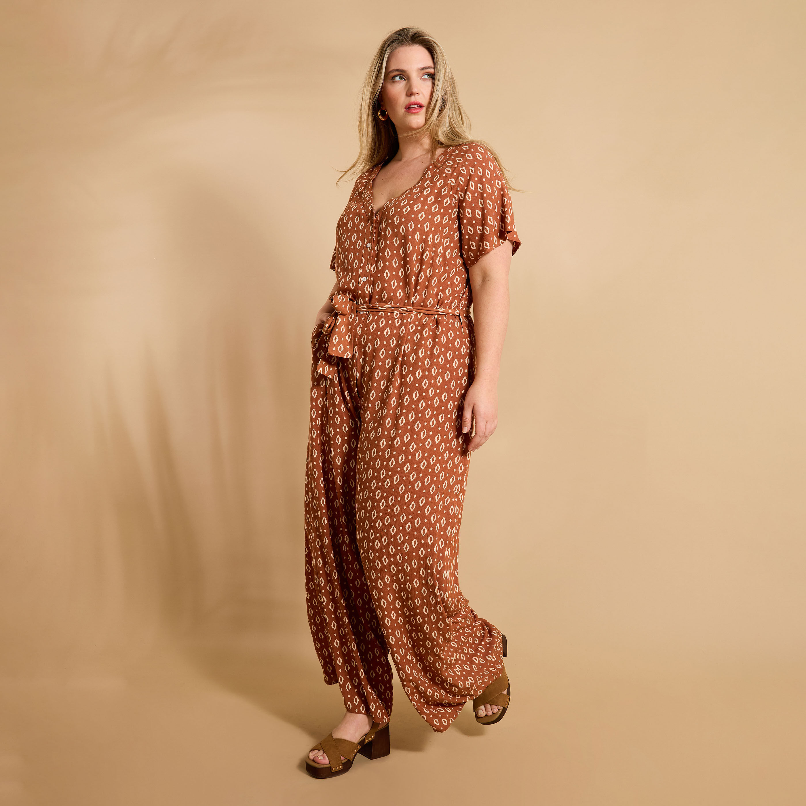 Combinaison manches courtes femme