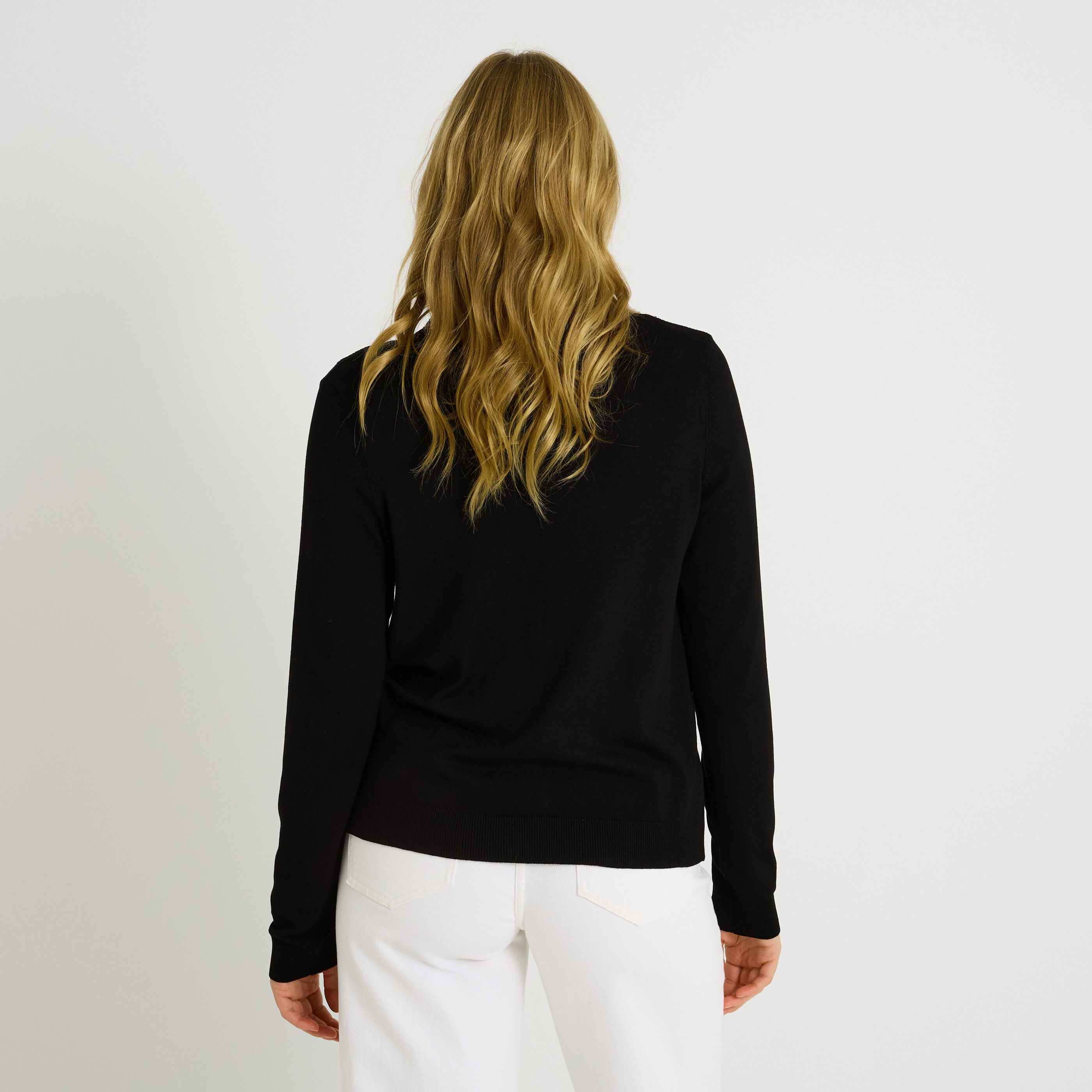 Gilet en maille fine femme