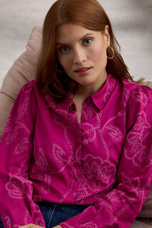 Chemise à détails ajourés femme
