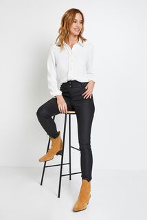 Jean slim MEMPHIS enduit femme