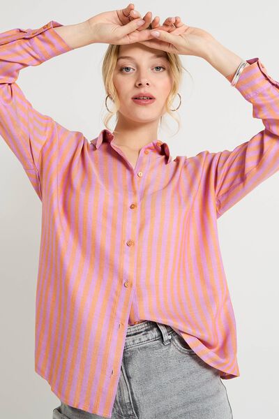 Chemise rayée femme