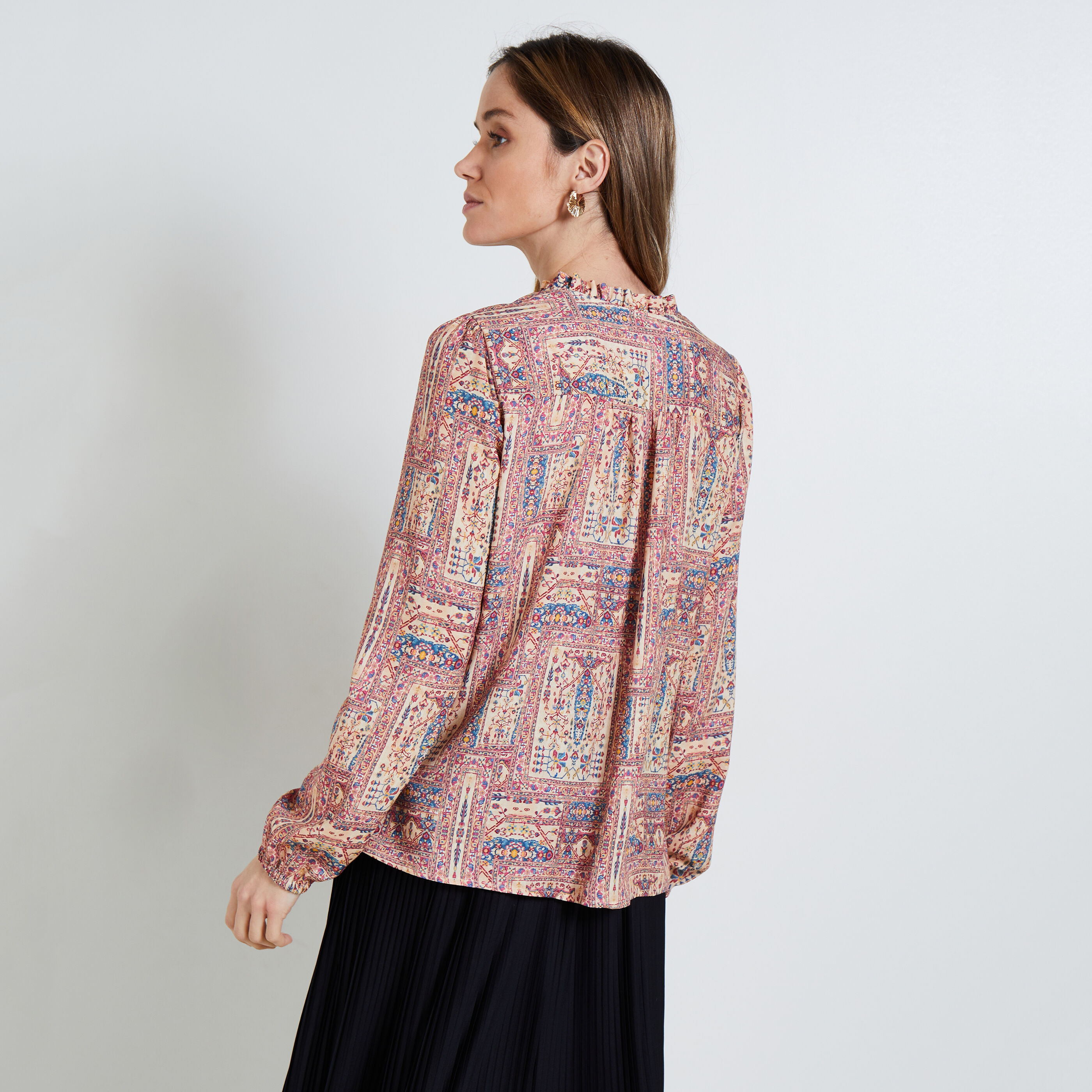 Blouse imprim&eacute;e femme