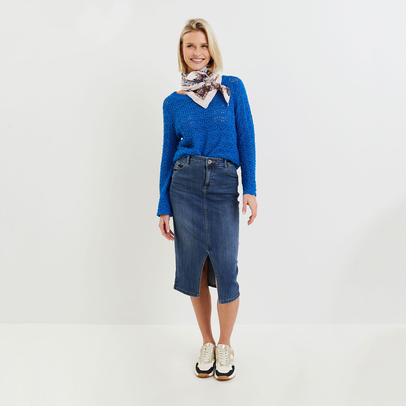 Pull ajouré femme