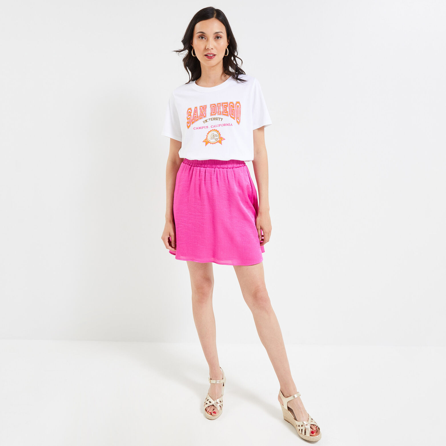 Tshirt print femme
