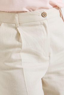 Pantalon large à plis femme