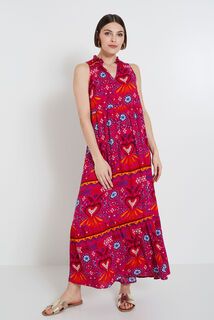 Robe longue imprimée