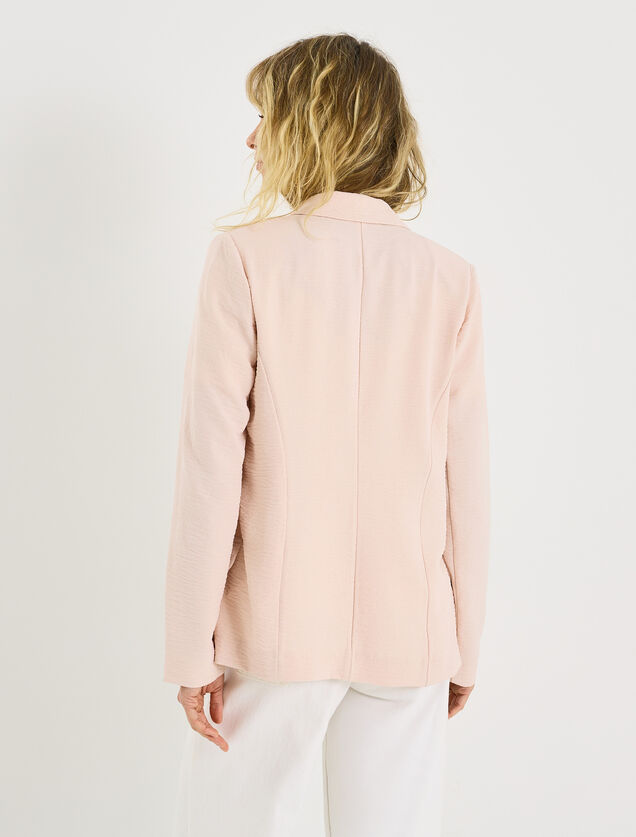 Veste fluide &agrave; col tailleur femme