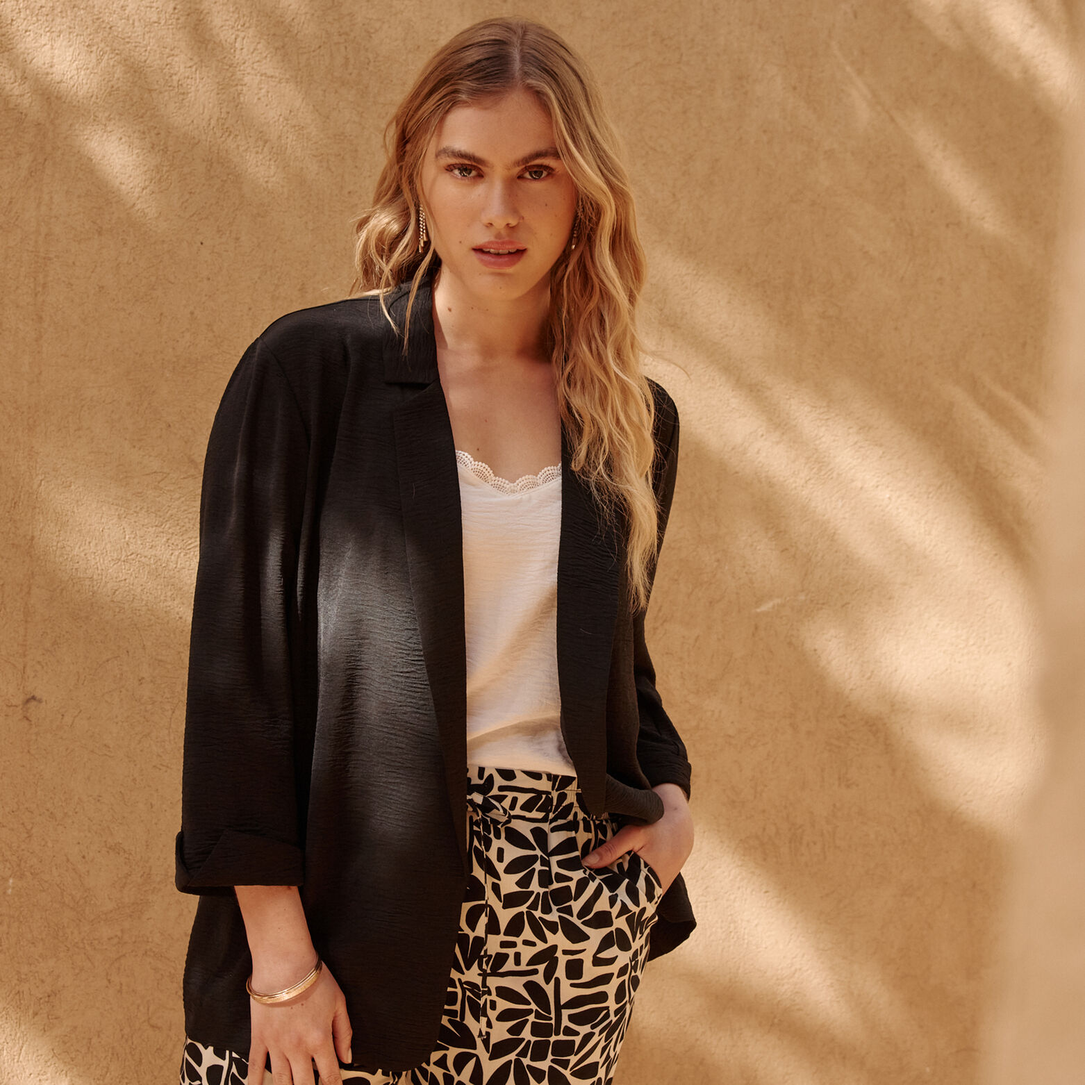 Veste blazer fluide femme