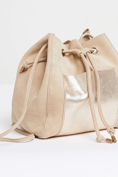 Sac bourse en cuir femme