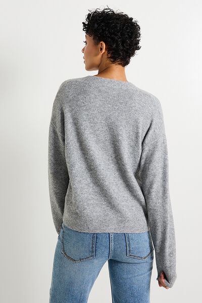 Gilet col V femme