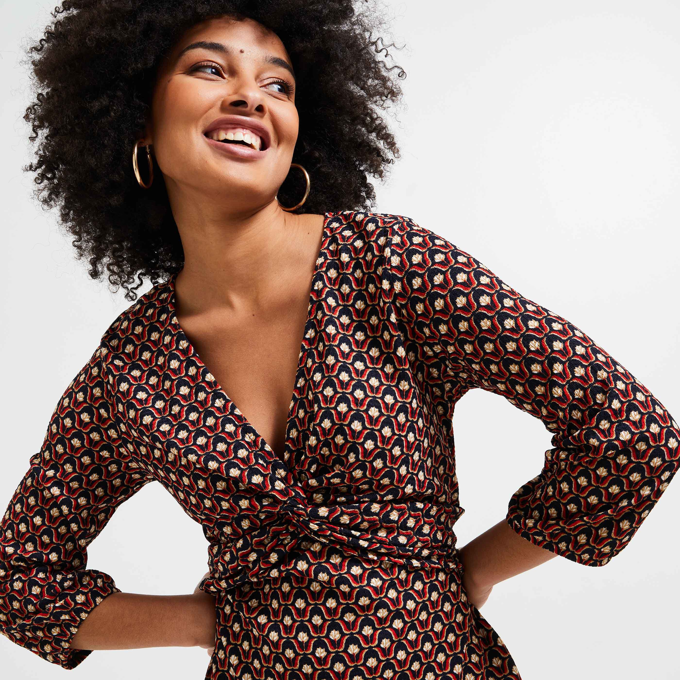 Robe imprim&eacute;e femme