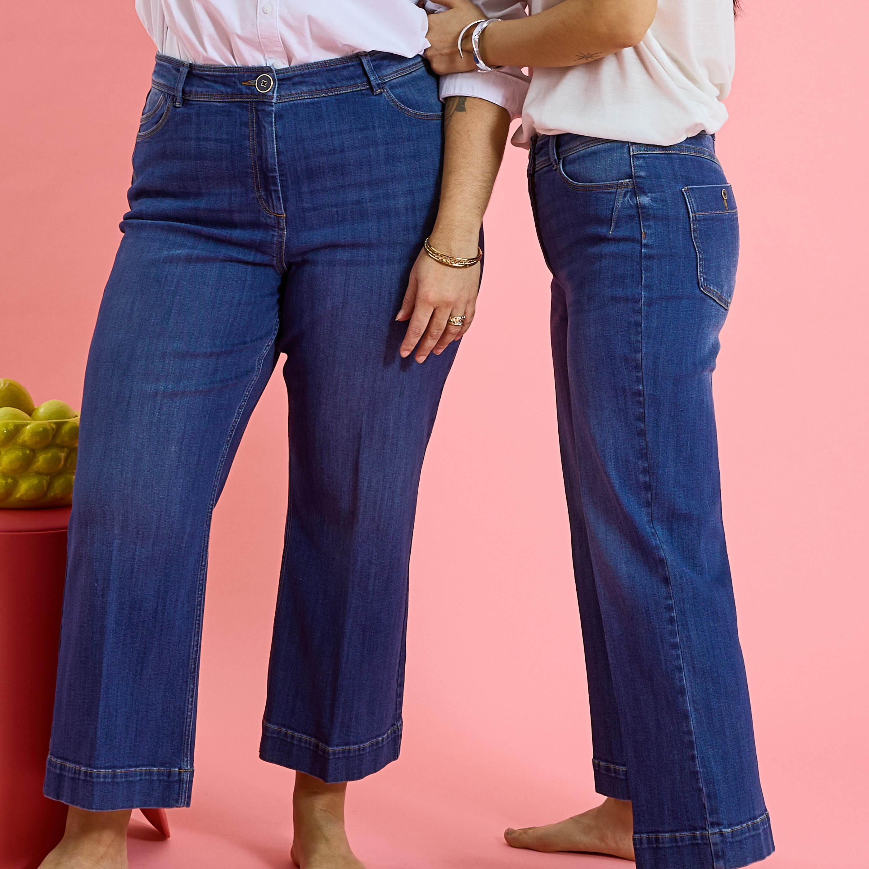 Jean flare raccourci KANSAS RF02 femme