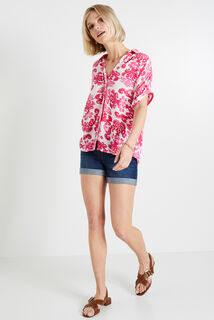 Chemise manches courtes femme