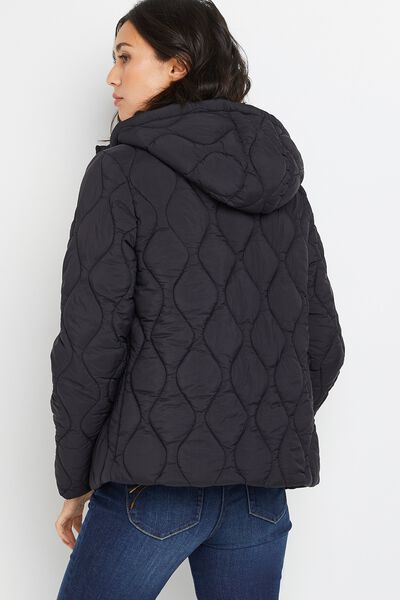 Doudoune courte à capuche femme