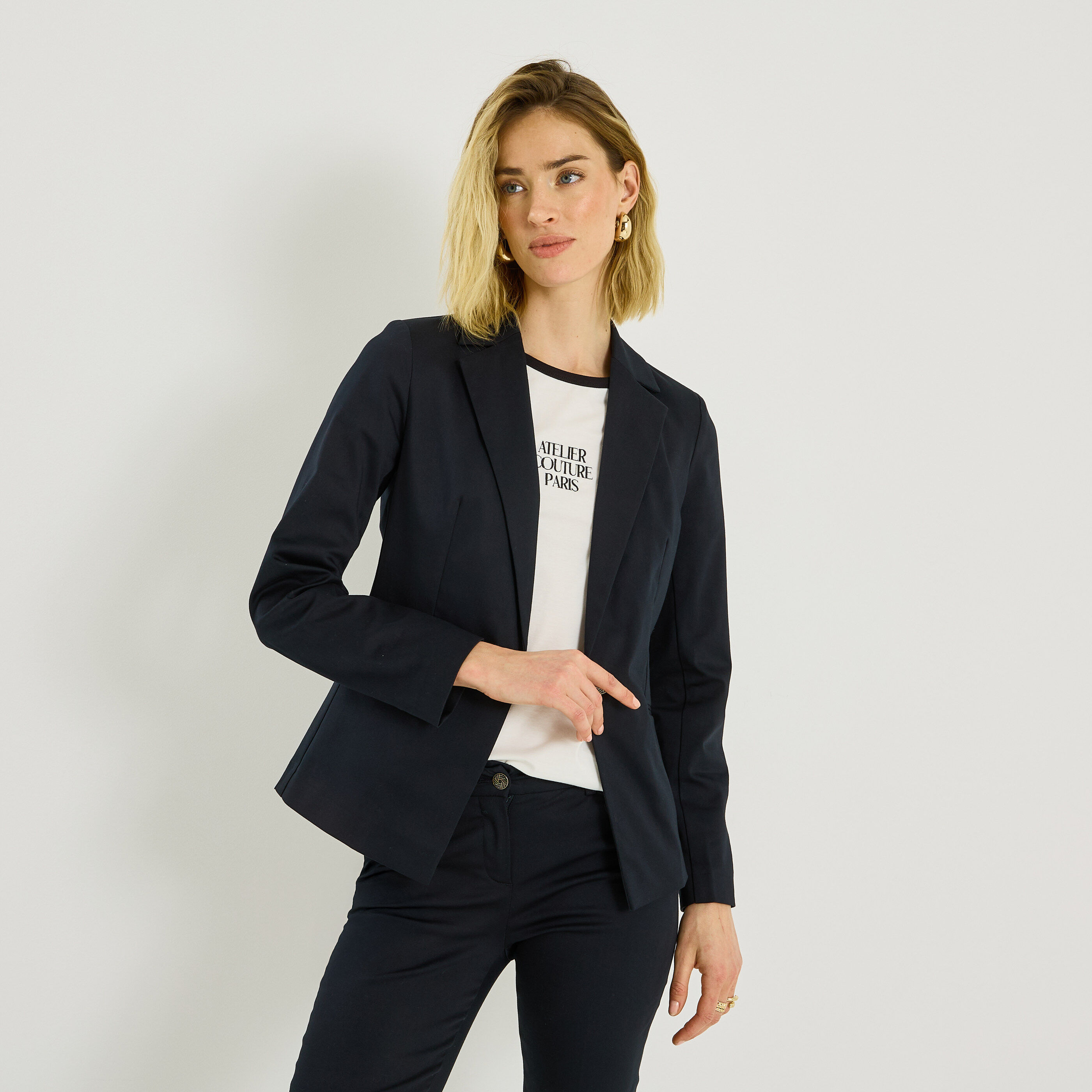 Veste blazer structur&eacute;e femme