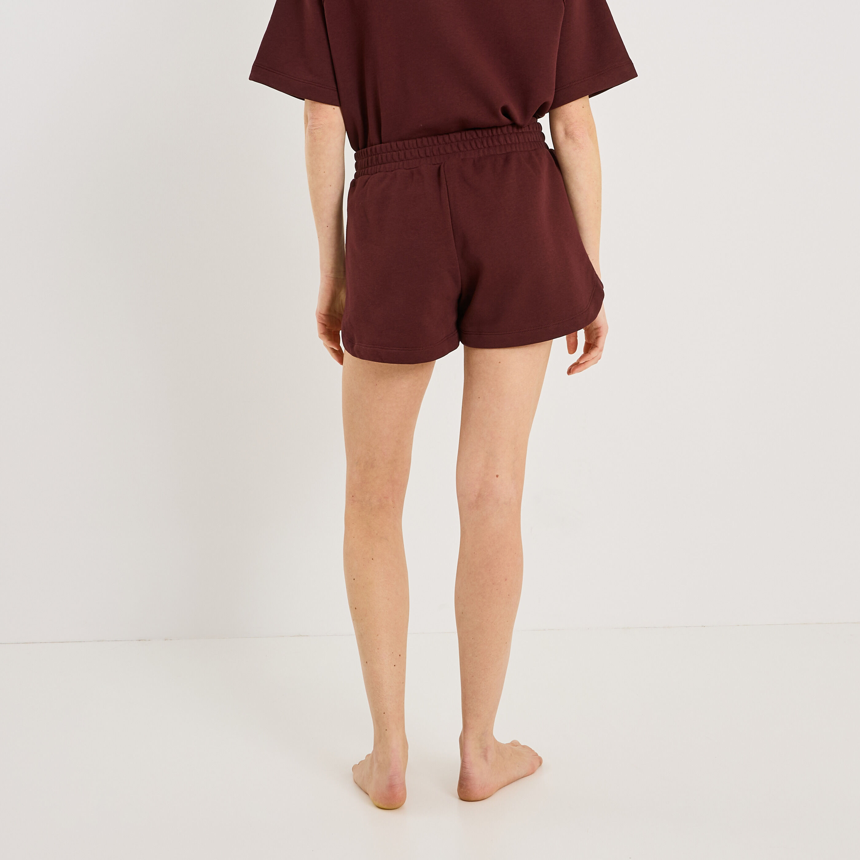 Short de pyjama avec broderie femme