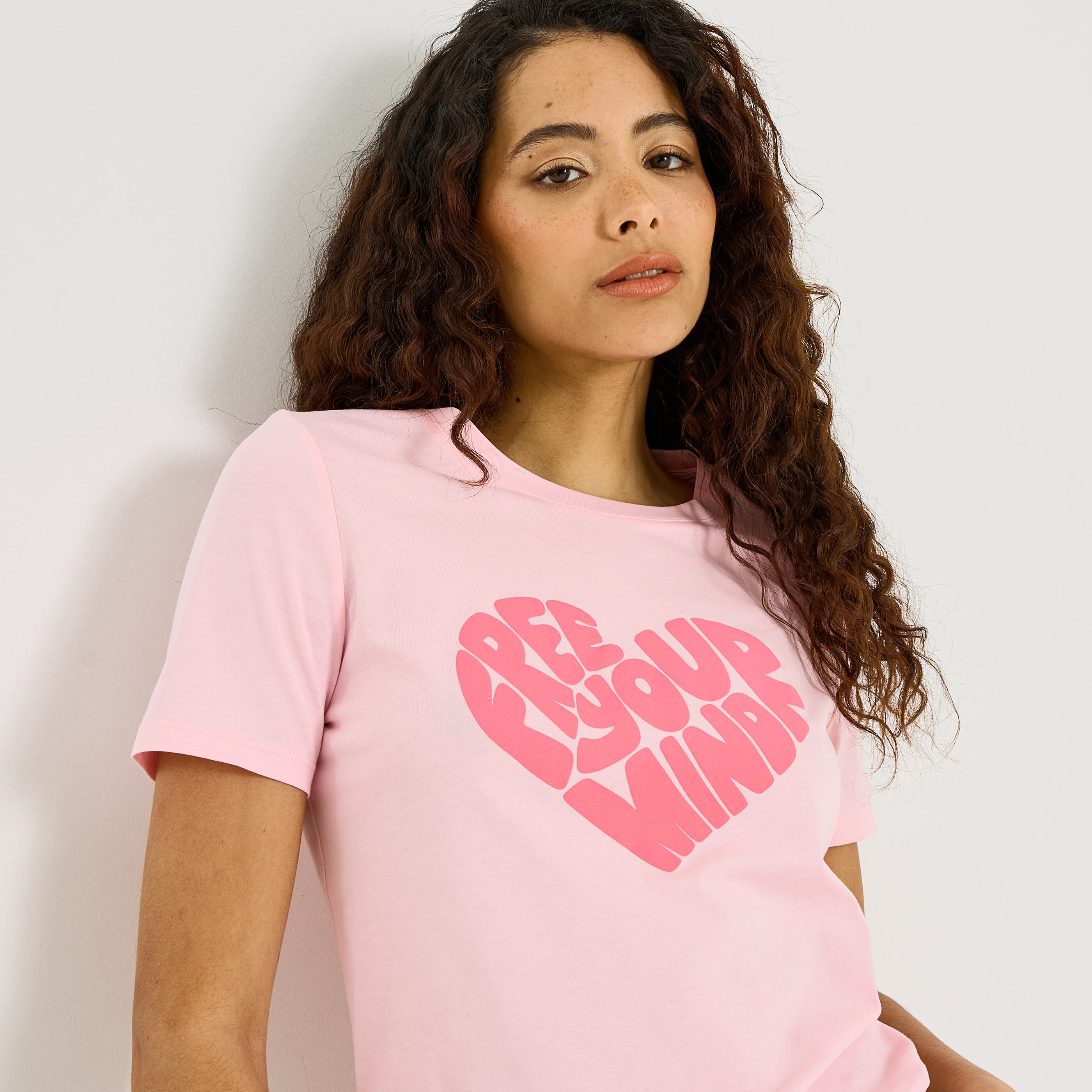 T-shirt col rond femme
