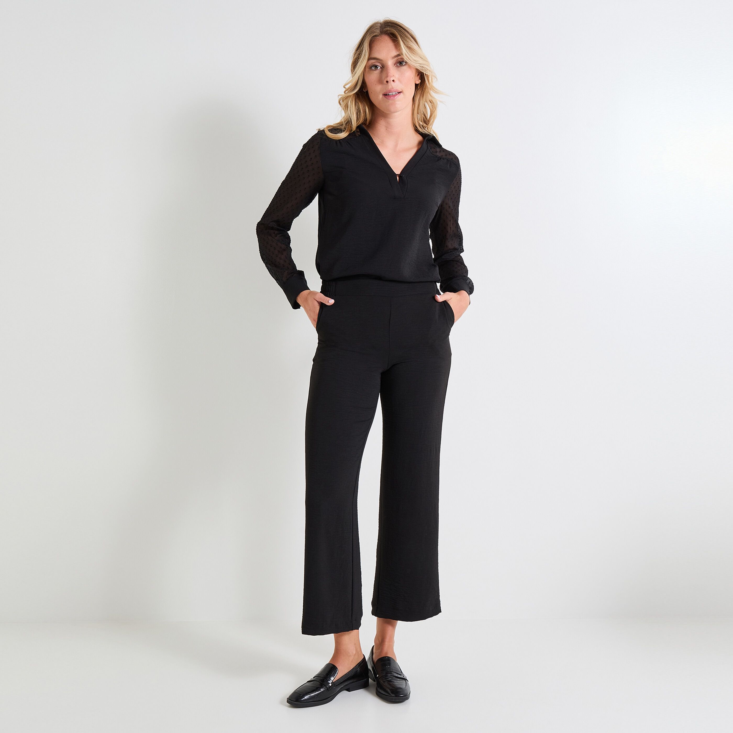 Liquette col V femme