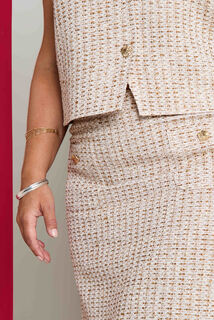 Jupe courte en jacquard