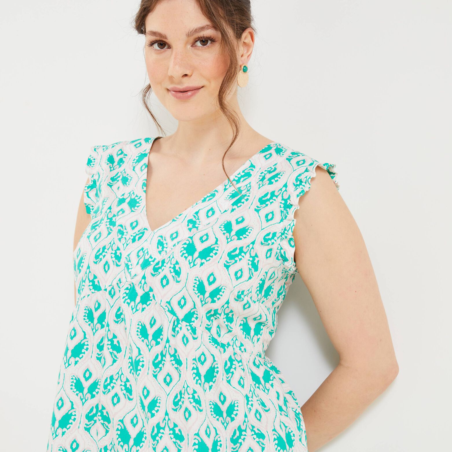 Robe volantée femme