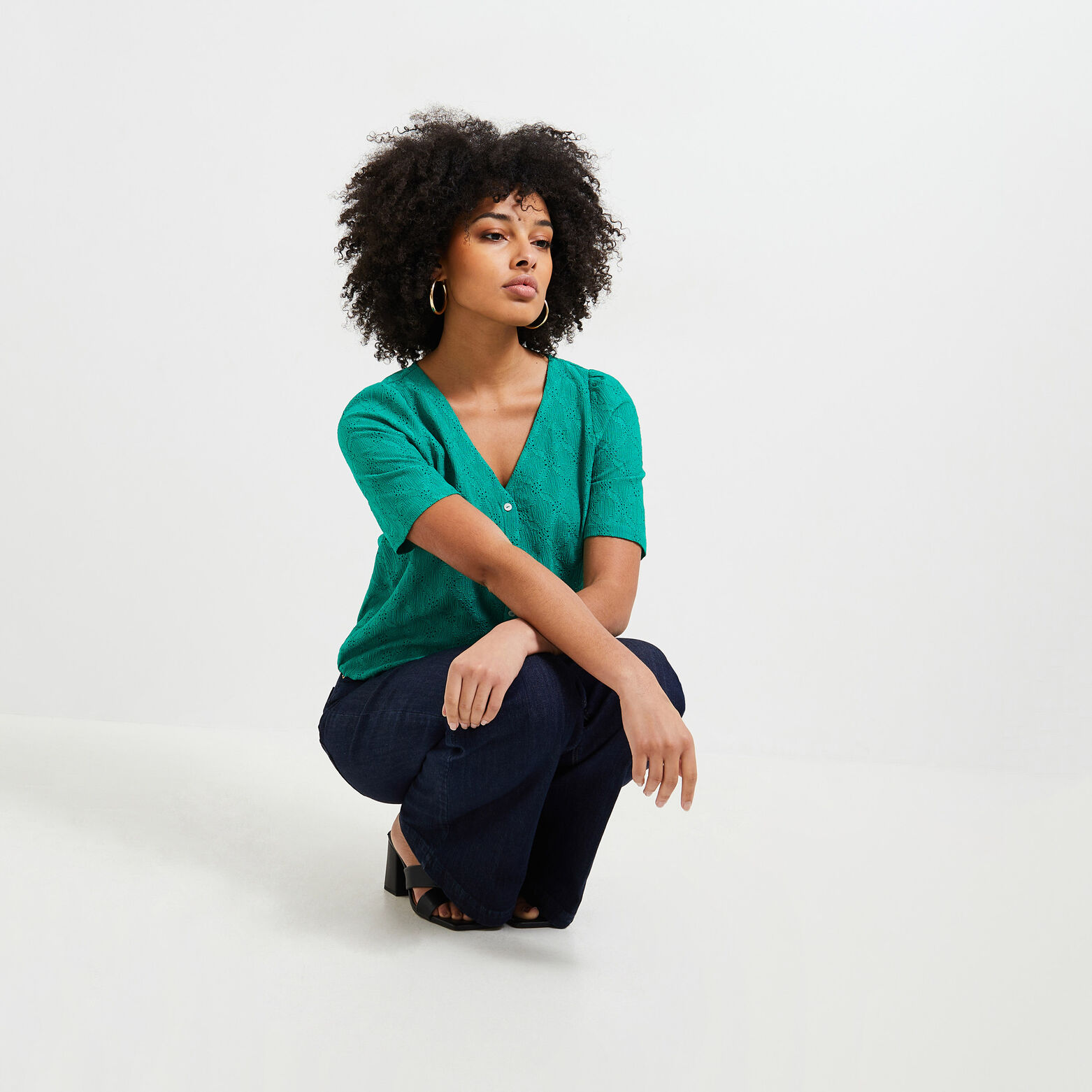 Tshirt ajouré femme