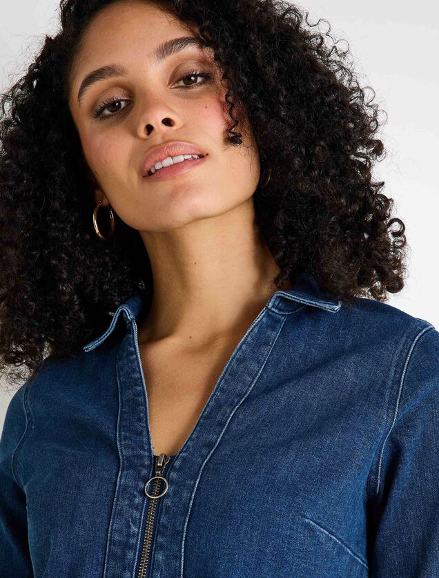 Robe en denim femme